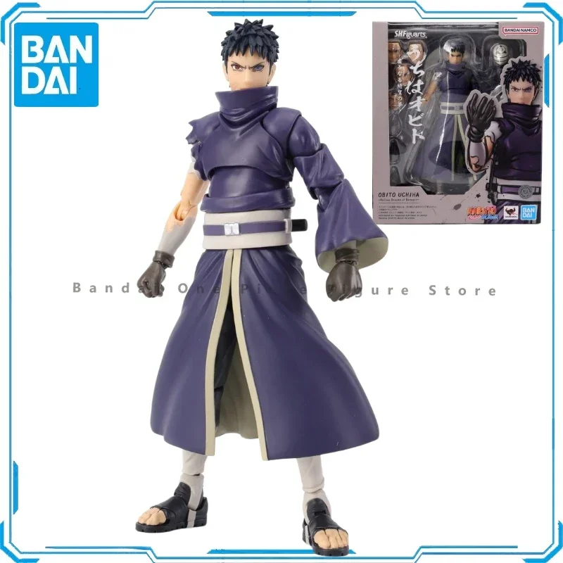 

In Stock Original Bandai Naruto SHF Uchiha Obito Action Figures Animation Toy Model Genuine Collector Hobby Anime Gifts for kids