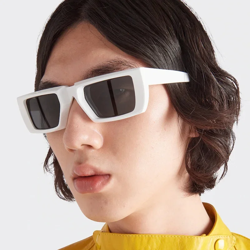 2023 New Y2K Sunglasses for Men Women Trendy Sun Glasses Goggle Man Brand Designer Square Glasses Shades Female Eyewear Oculos image 2