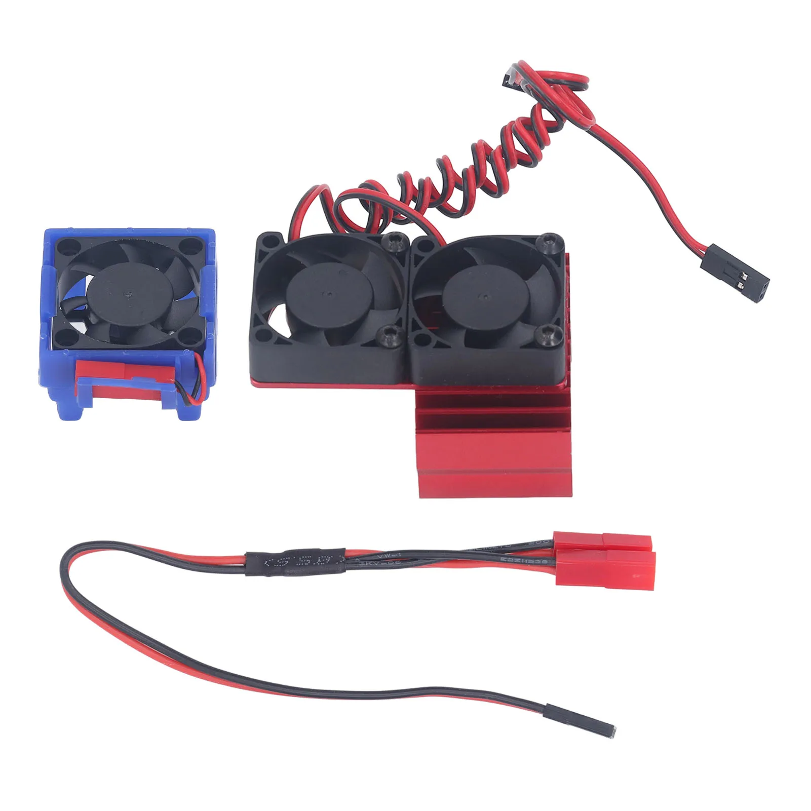 DC 5V RC Heat Sink High Velocity Fan Motor Radiator Fan Set for Traxxas Slash 4×4 VXL for Hoss 4x4 VXL for Velineon VXL 3s