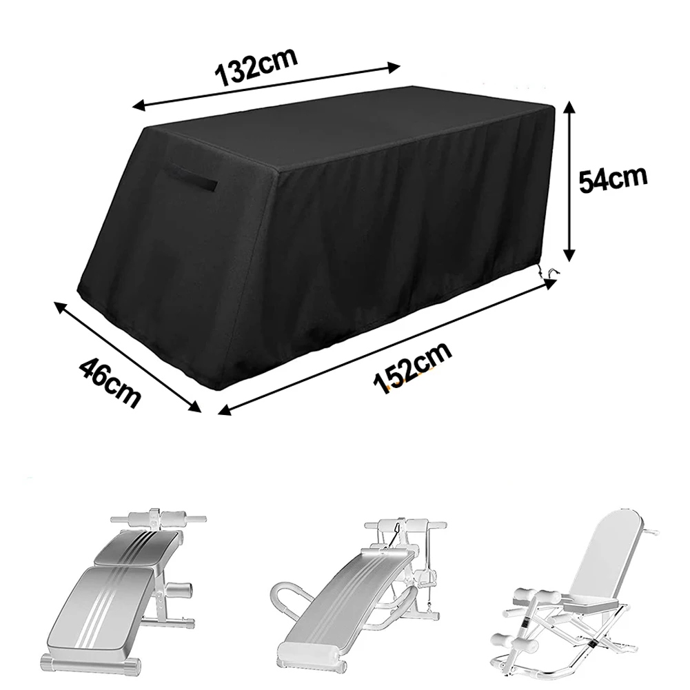

Exercise Bench Cover 210D Oxford Material Waterproof and UV Protection Fits Most Small Fitness Benches Easy to Use