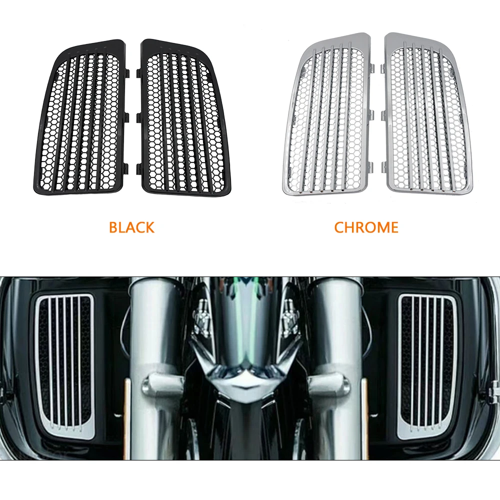 Motorcycle Radiator Grill Lower Fairing Cover For Harley Touring Street Glide Electra Glide Road Glide Ultra Limited Tri