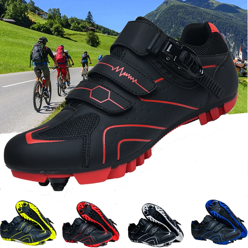 Unisex Radfahren Sneaker MTB Schuhe mit Männer Cleat Straße Dirt Bike Flache Racing Frauen Fahrrad Berg SPD MTB Schuhe Zapatillas Mtb – Detail 1