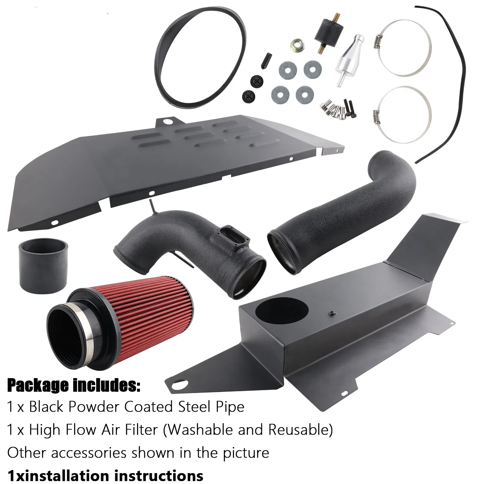 

Aluminum Cold Air Intake Pipe System Kit For 12-16 BMW F30 228i 320i 328i 420i 428i 2.0T Engine Modification
