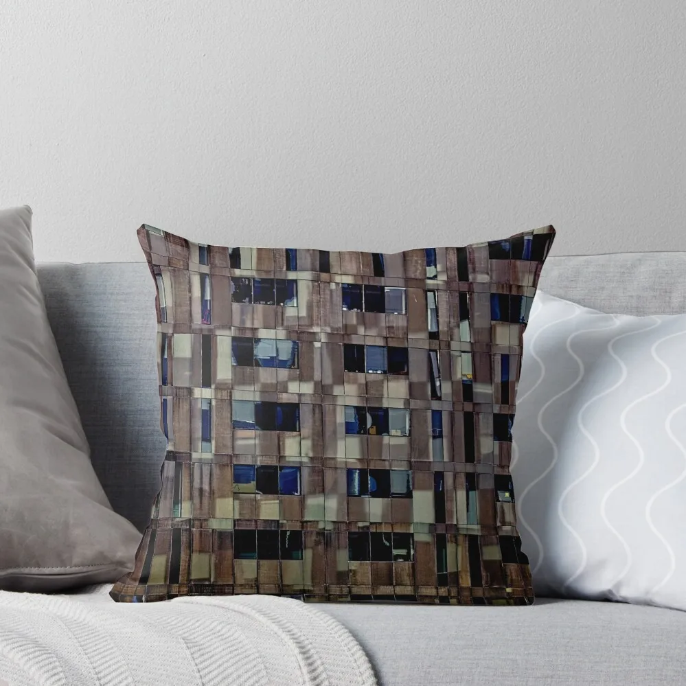 Cubes in Blue and brown Throw Pillow Decorative Cover For Living Room Pillowcases For Pillows Room decorating items Pillow