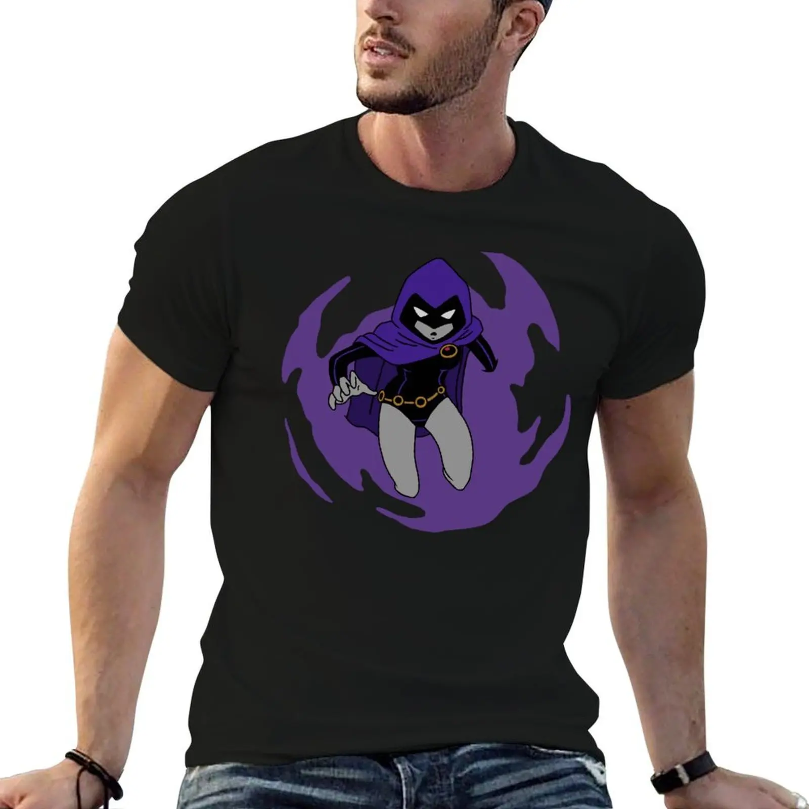 Raven T-Shirt Large Size Loose Casual Tee
