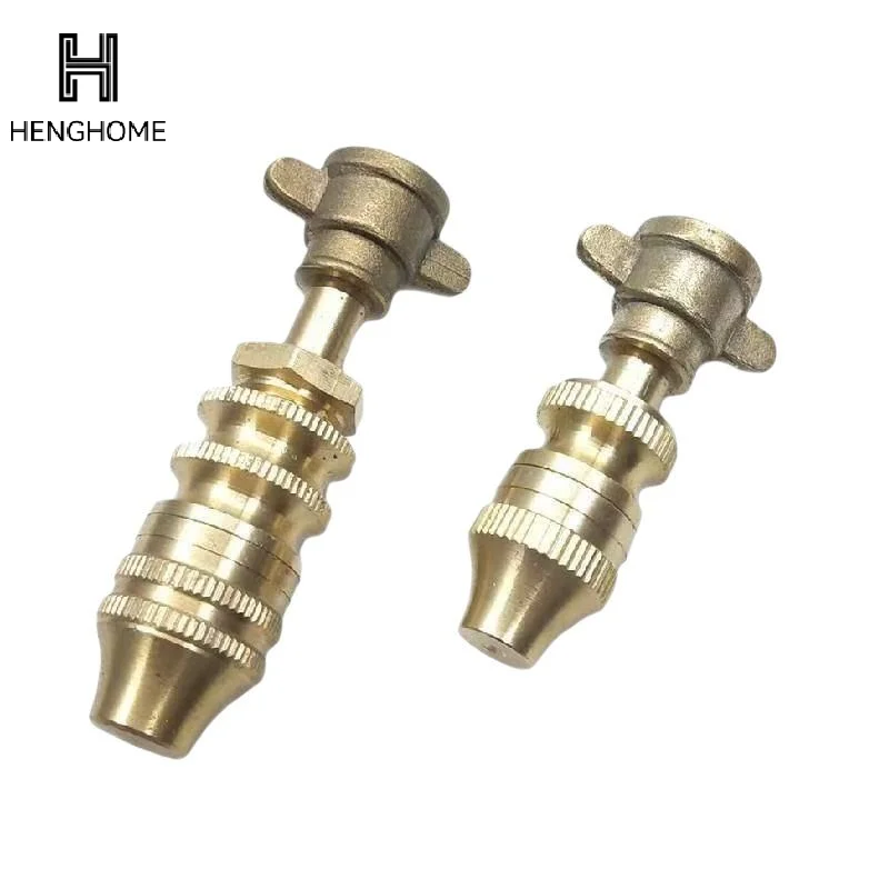 1PC Agriculture Brass Missile Nozzle Straight Jet +Mist Spray Adjustable Nozzle Electric Sprayer High Pressure Spraying