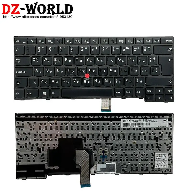 ES SP Spanish UK English TR Turkish TUF NDC Nordic NO  BG Bulgaria Keyboard for Lenovo Thinkpad E450 E460 E450c E455 E465 Laptop