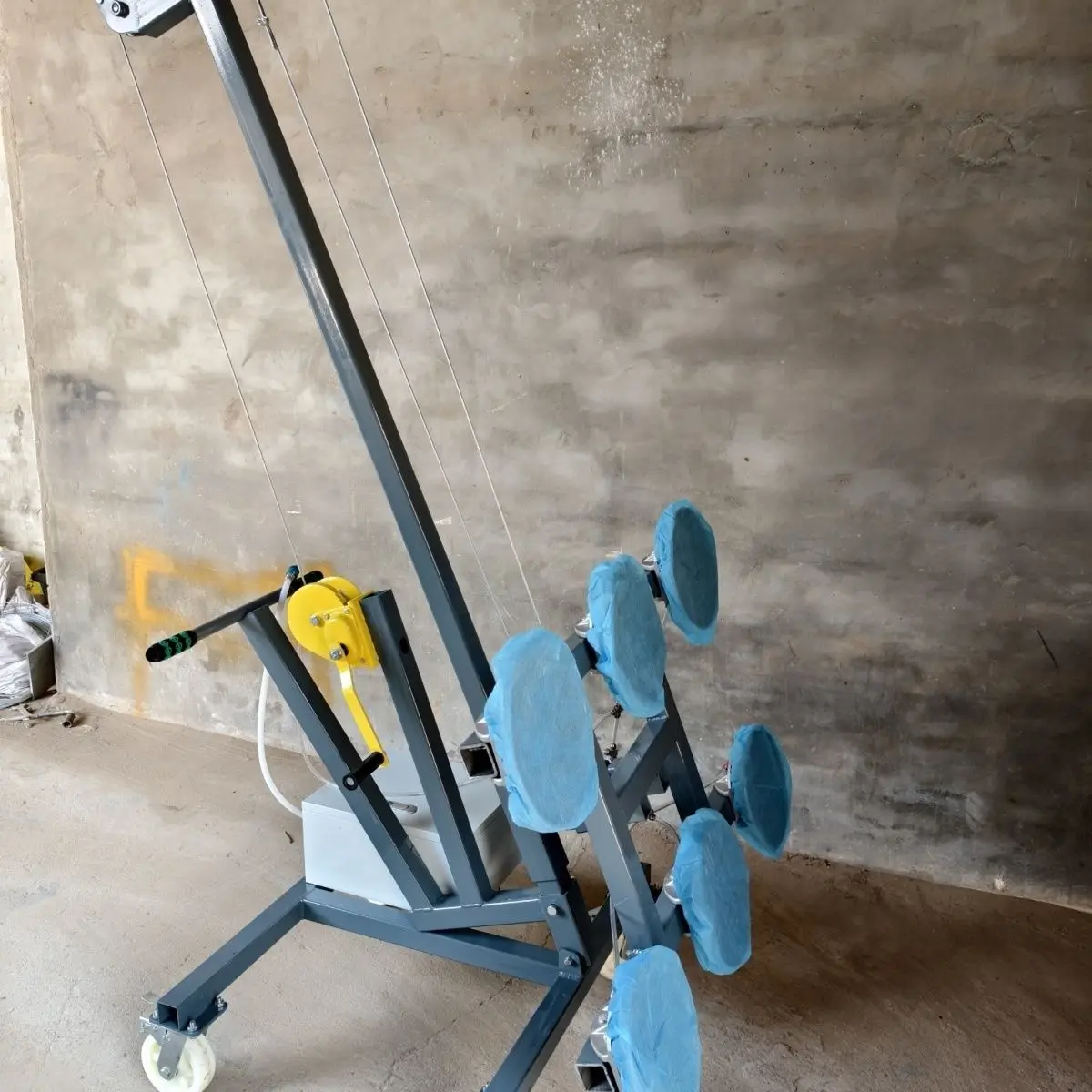 Hand-cranked glass Hand-push suction cup installation Lifting electric vacuum Portable glass Suction cup cart Installation glass 3