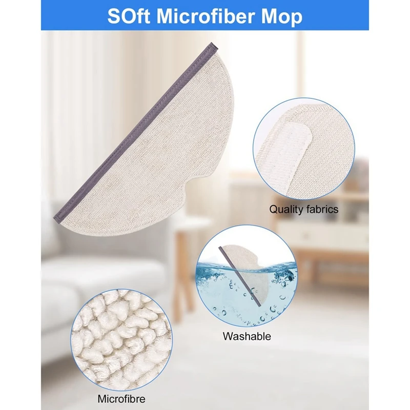 For Roborock Q8 Max+ Robot Vacuum Cleaner Main Side Brush Hepa Filter Mop Cloth Replacement Parts Accessories