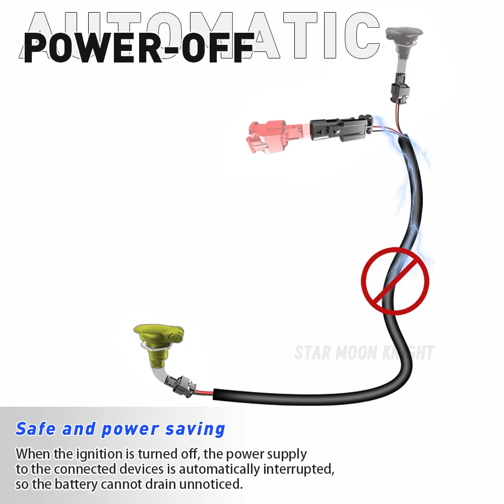 For BMW R1300GS R1200GS R1250RS R nineT R18 F750 850GS  Quick Connect Cable Set Motorcycle Shunt Circuit Socket Extension Adapte