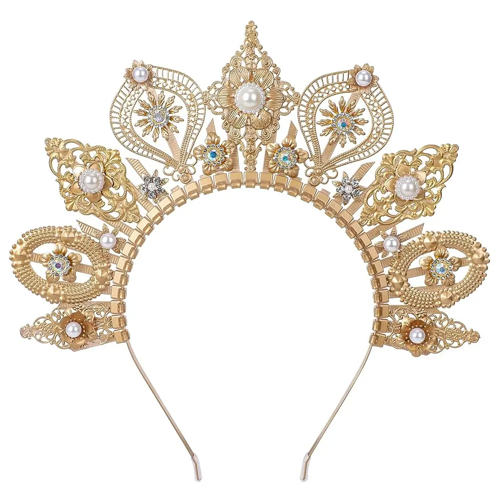 

Корона-ободок «Солнечная Богиня» - Бохо-украшение для головы с шипами в виде солнечных лучей, богемный головной убор для женщин, костюм в стиле Ренессанс