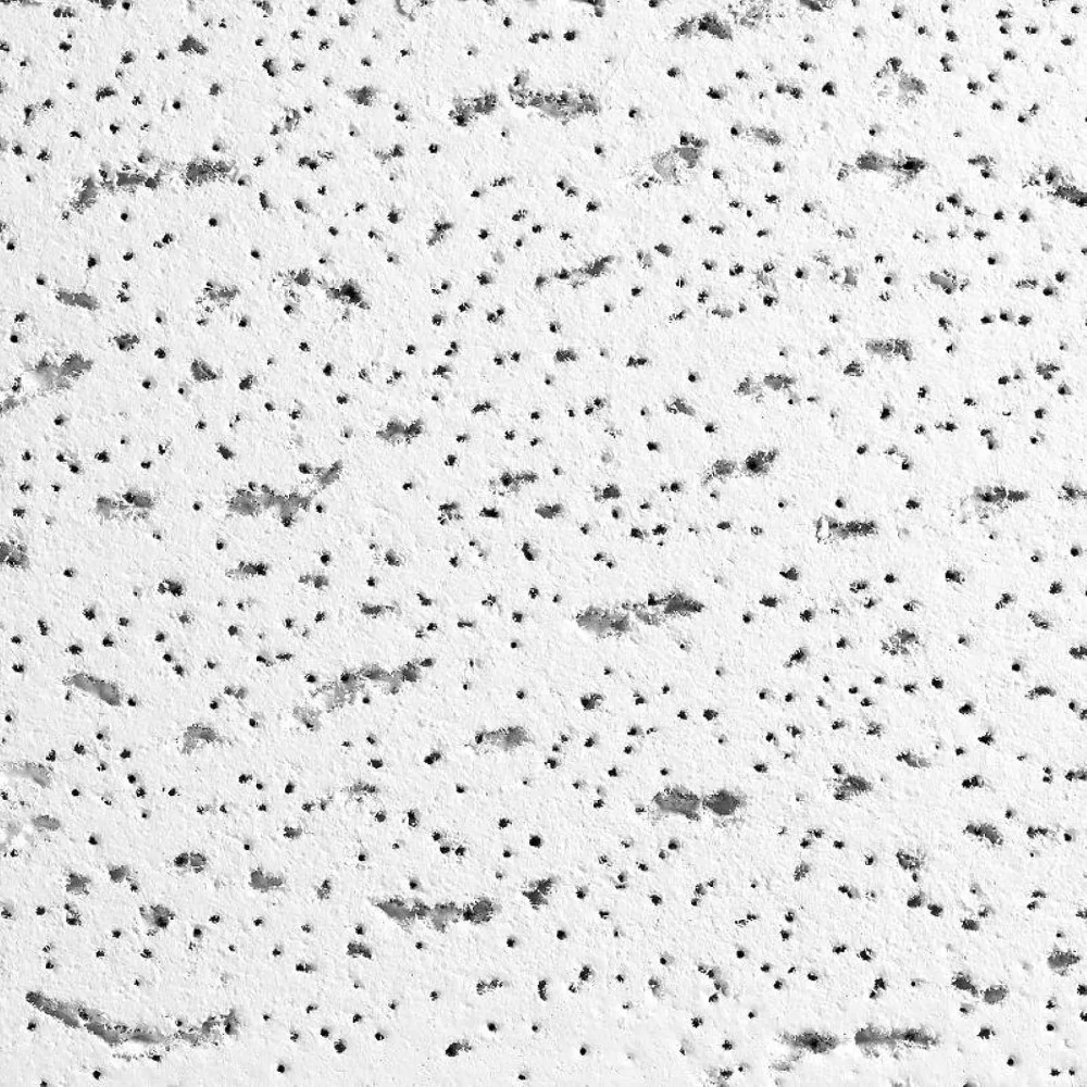 Carreaux de plafond 2x4 - 12 pcs Blanc ; Plafonds acoustiques pour grille suspendue ; FISSURED 755