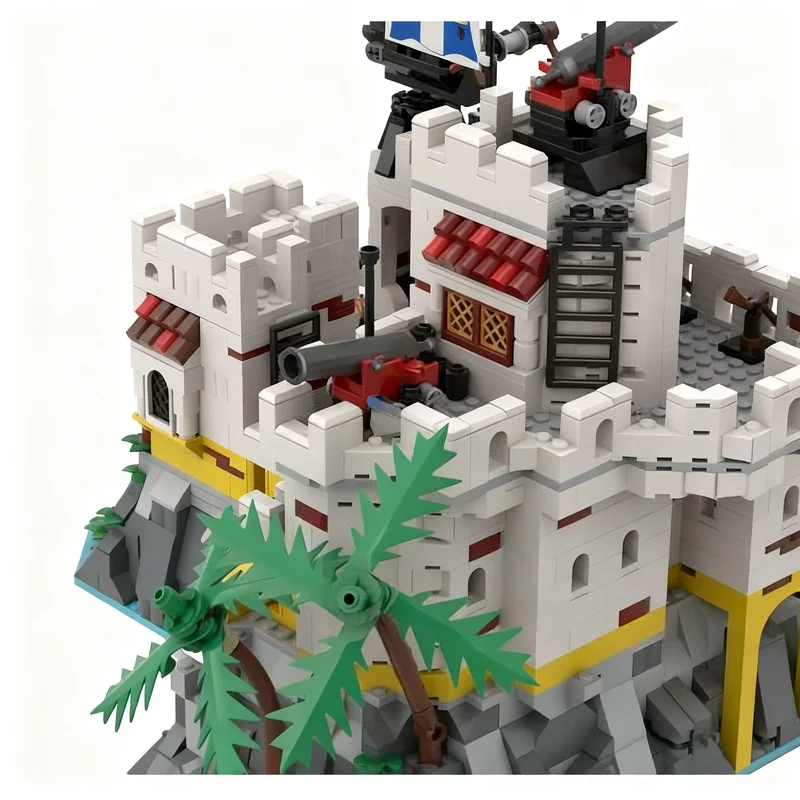 370pcs MOC Icons Eldorado Fortress Circlest Mod Model Building Blocks Art Craft Assemble Collection 3D Brick Creative Birthday