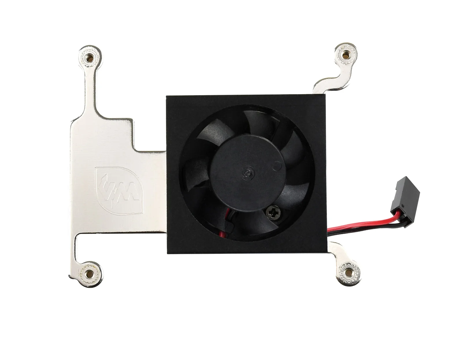 Waveshare New Arrival Low Profile CPU Cooling Fan with Aluminum Alloy Bracket for Raspberry Pi 4B 3B+ 3B