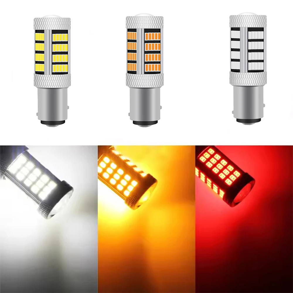 

2Pcs 1156 LED Bulbs Daytime Running Lights 92SMD 2800 Lumens Extremely Bright BA15S 1141 1003 7506 LED for Turn Signal DRL