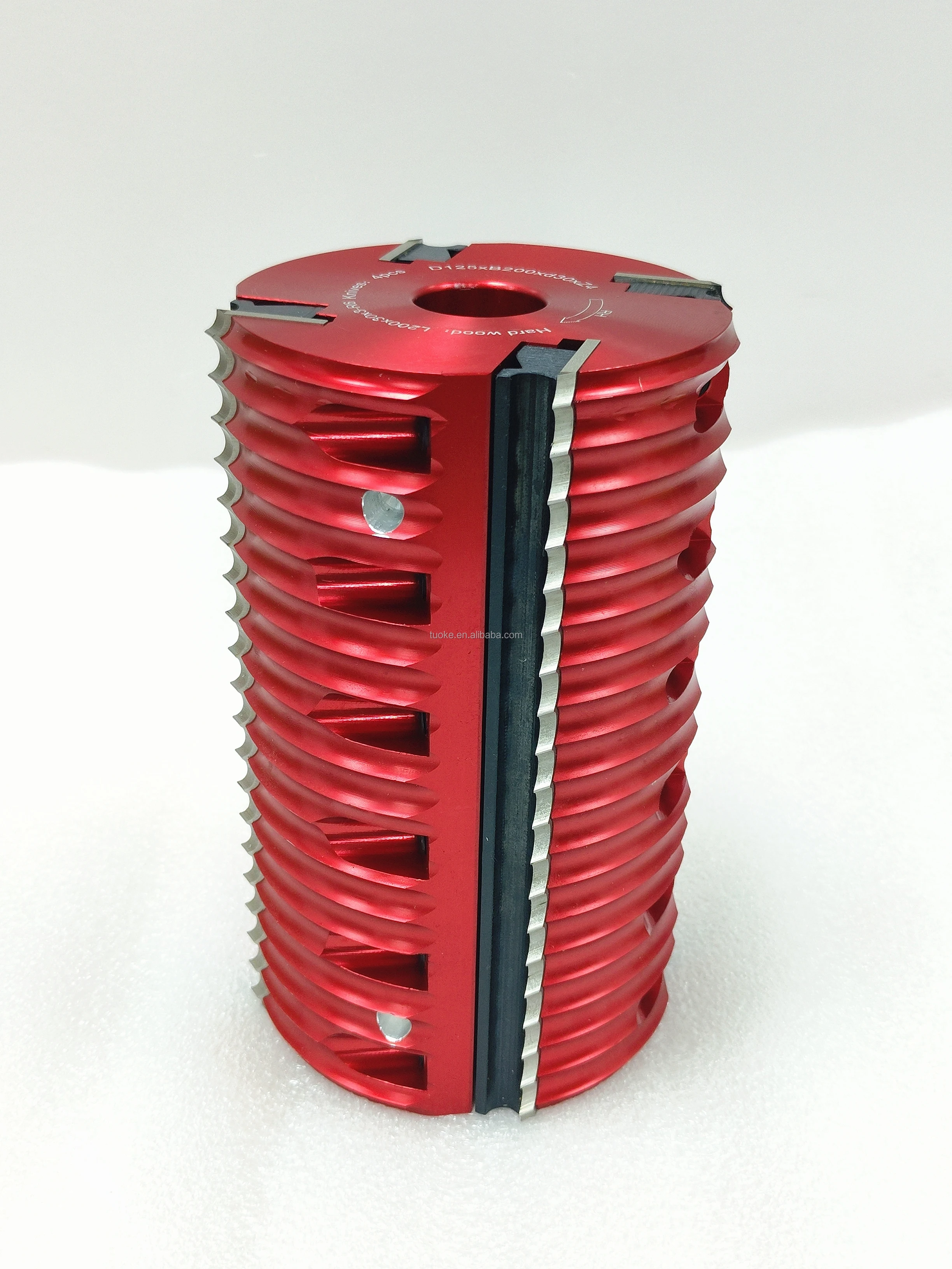Tuoke TK538 120x40xH225x4Z Four Sides Planer Flat Knife Cutter  Blade Aluminium Body Spiral Head ODM OEM Climb Milling