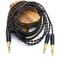 Cable HE400SE de 8 núcleos, enchufe de 3,5/2,5/4,4 mm a enchufe de 2 * 3,5 mm para Hifiman SUNDARA Ananda HE400SE Denon AH-D600 SONY MDR Z1R...