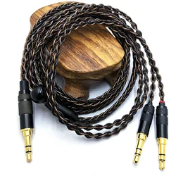 8 çekirdekli HE400SE kablo 3.5/2.5/4.4mm fiş için 2*3.5mm fiş Hifiman sunsunananda HE400SE Denon AH-D600 SONY MDR Z1R...