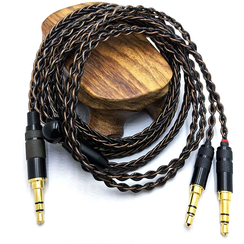 8 Core HE400SE Cable 3.5/2.5/4.4mm Plug to 2* 3.5mm plug  for Hifiman SUNDARA Ananda HE400SE Denon AH-D600 SONY MDR Z1R ...