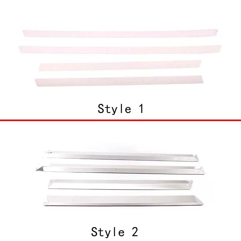 Stainless steel Side Door Trim Side Door Body Molding Strips Cover Trim Car Accessories 4pcs For Hummer H2 2003-2009