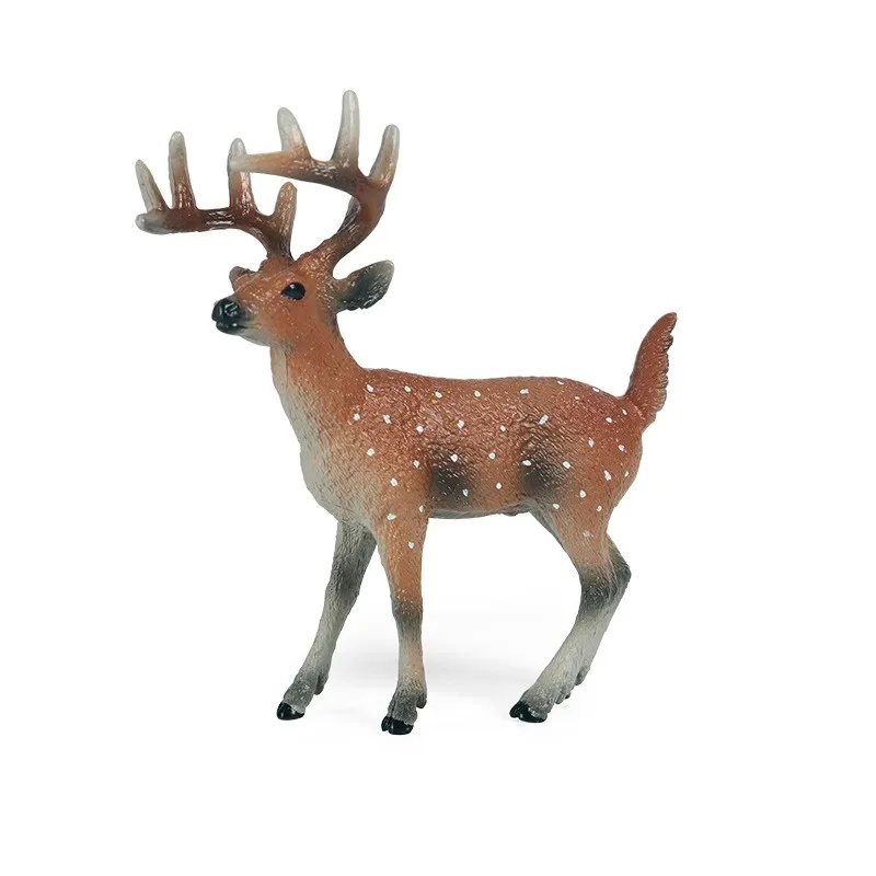 Oenux-Forest Deer Action Figure, Wild White-Tailed Elk, Estatueta de PVC, Anime Modelo, Coleção Estátua, Brinquedos Ornamento, Presente