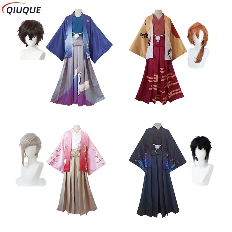 

l2025l New Dazai Osamu Nakahara Chuuya Nakajima Atsushi Ryunosuke Akutagawa Cosplay Costume Men Women Kimono Anime Suit Outfit