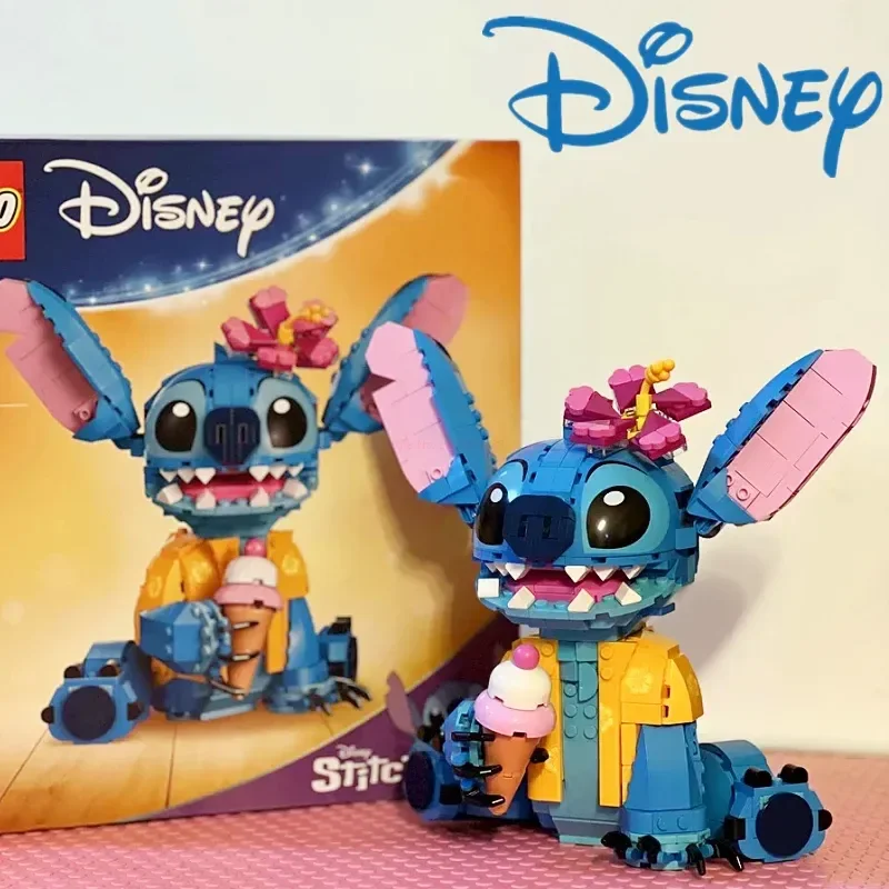 

Disney High Quality 43249 Stitch Building Blocks Assembly Toy Action Figure Model Gifts Puzzle Assembly Toy Collectible Gifts