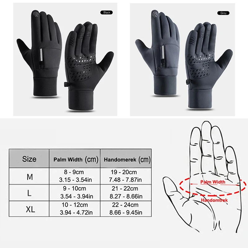 Guantes de invierno impermeables guantes deportivos térmicos para hombres mujeres correr ciclismo conducción senderismo pantalla táctil guantes cálidos