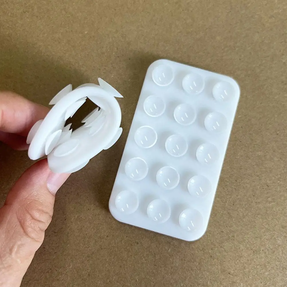 Accessorio per telefono adesivo in silicone con supporto per custodia per telefono a doppia faccia per iPhone e Android giocattolo Fidget a mani libere