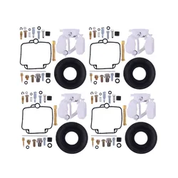 4 Sets Carburetor Carb Repair Rebuild Kit with Diaphragm Float Fit for Suzuki Bandit 400 GSF400 GK75A 1991-1995 1996 1997