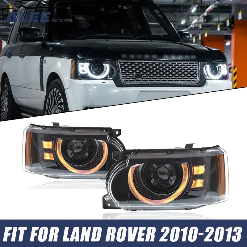 

Pair Car Headlight Assembly LED Front Head Lamps Fit for Land Rover Range Rover Sport L320 2010 2011 2012 2013 Car Accessories