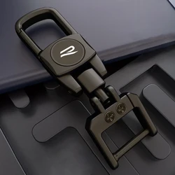 자동차 금속 열쇠 고리 열쇠 고리 펜던트 가죽 반지 키 케이스 키 커버 VW R 라인 로고 사이드 도어 엠블럼 액세서리 데칼 2024