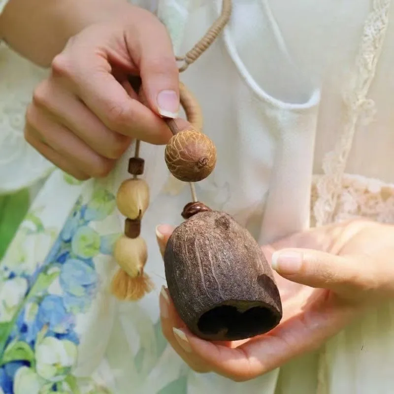 Fruit Shell Wind Chimes Sound Healing Hand Bells Outdoor Meditation Diapason Bell Chakras Decoration Percussion Instruments