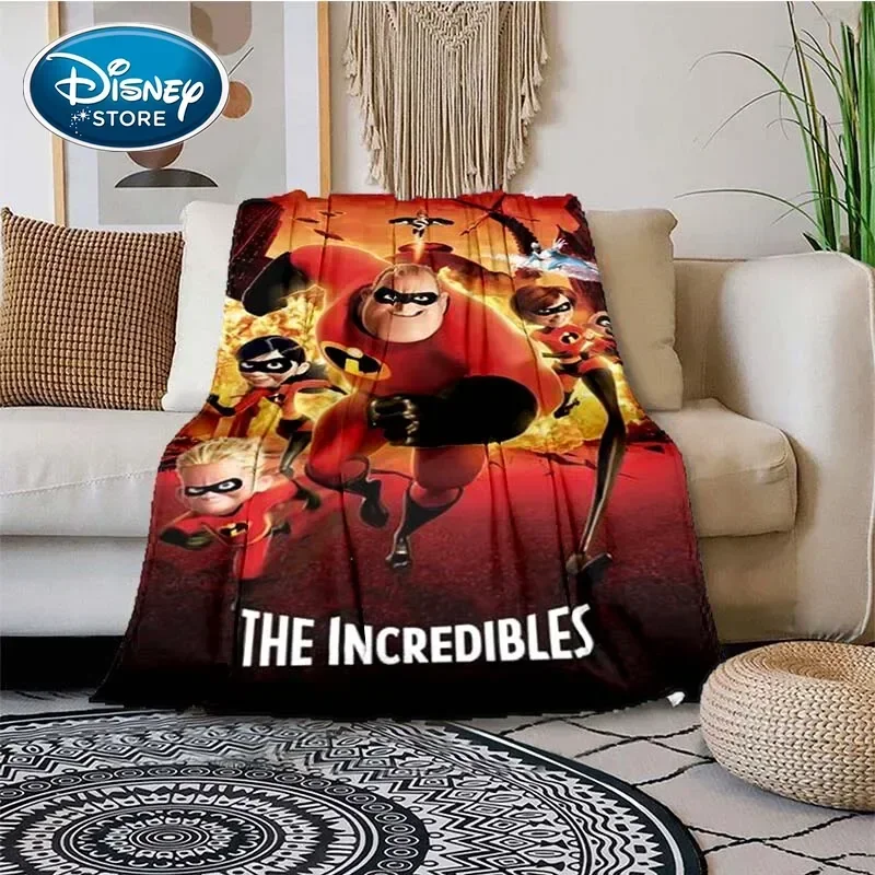 Disney The Incredibles Pattern Throw Blanket Light Weight Blanket for Living Room Bedroom Kidsroom Warm Blanket Christmas Gift