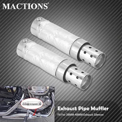 Motorcycle Exhaust Pipe Muffler Silencer 38-48mm Quiet Baffle Universal For Harley Sportster XL 1200 883 Touring Dyna Softail FL