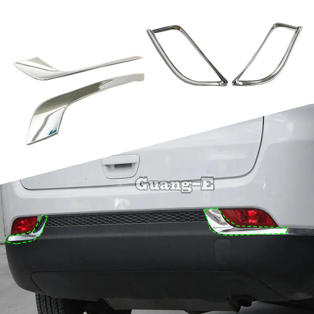 

For Jeep Compass 2017 2018 2019 2020 2021 2022 Car Body ABS Chrome Cover Trim Back Tail Rear Fog Light Lamp Frame Stick Eyebrow