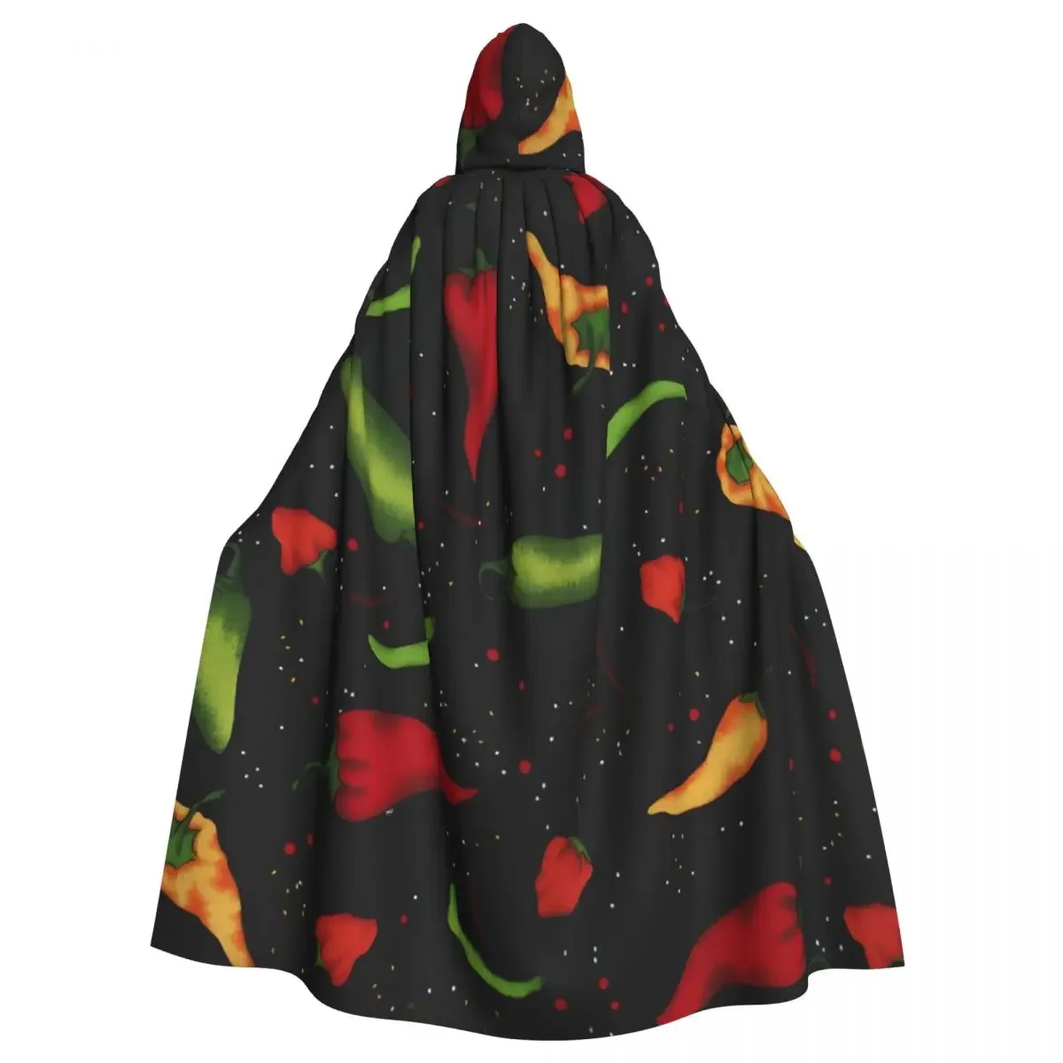 Toss Chili Adult  Cape Hooded Medieval Costume Witch Wicca Vampire Elf Purim Carnival Party