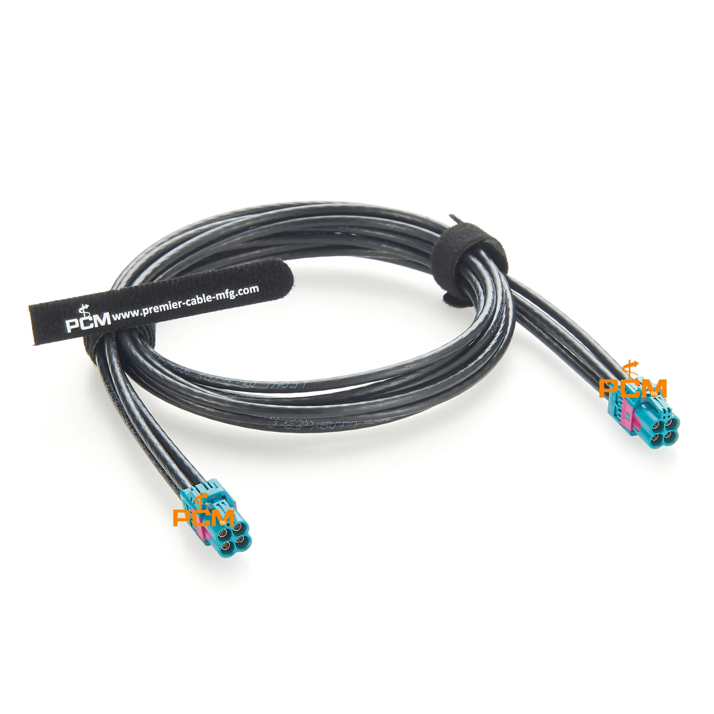 4 in 1 Mini FAKRA Cable Original Rosenberger AMK12D-1M4Z5-Z Quad HFM Mini FAKRA RF Coaxial Cable for Car Cameras GPS Navigation