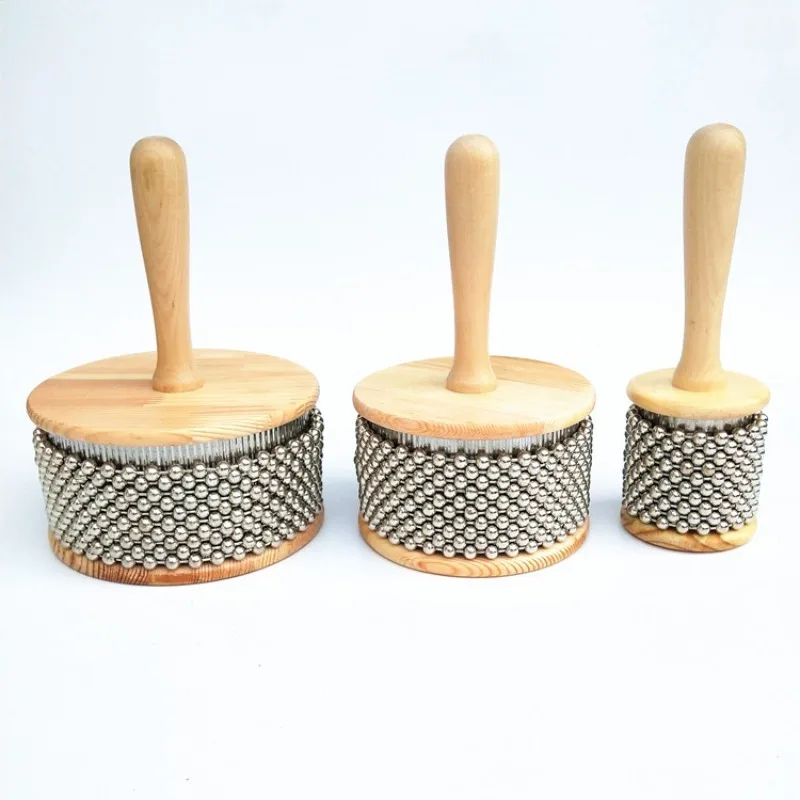 Baby Musical Toy Wooden Cabasa Percussion Band Student Children Kid Instrument Hand Shaker Percussion Toy Safety