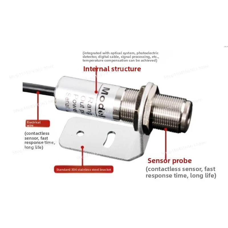 CK-DT-A Mini IR Temperature Sensor 68mm, -0-600°C High Accuracy with 4-20mA RS-485