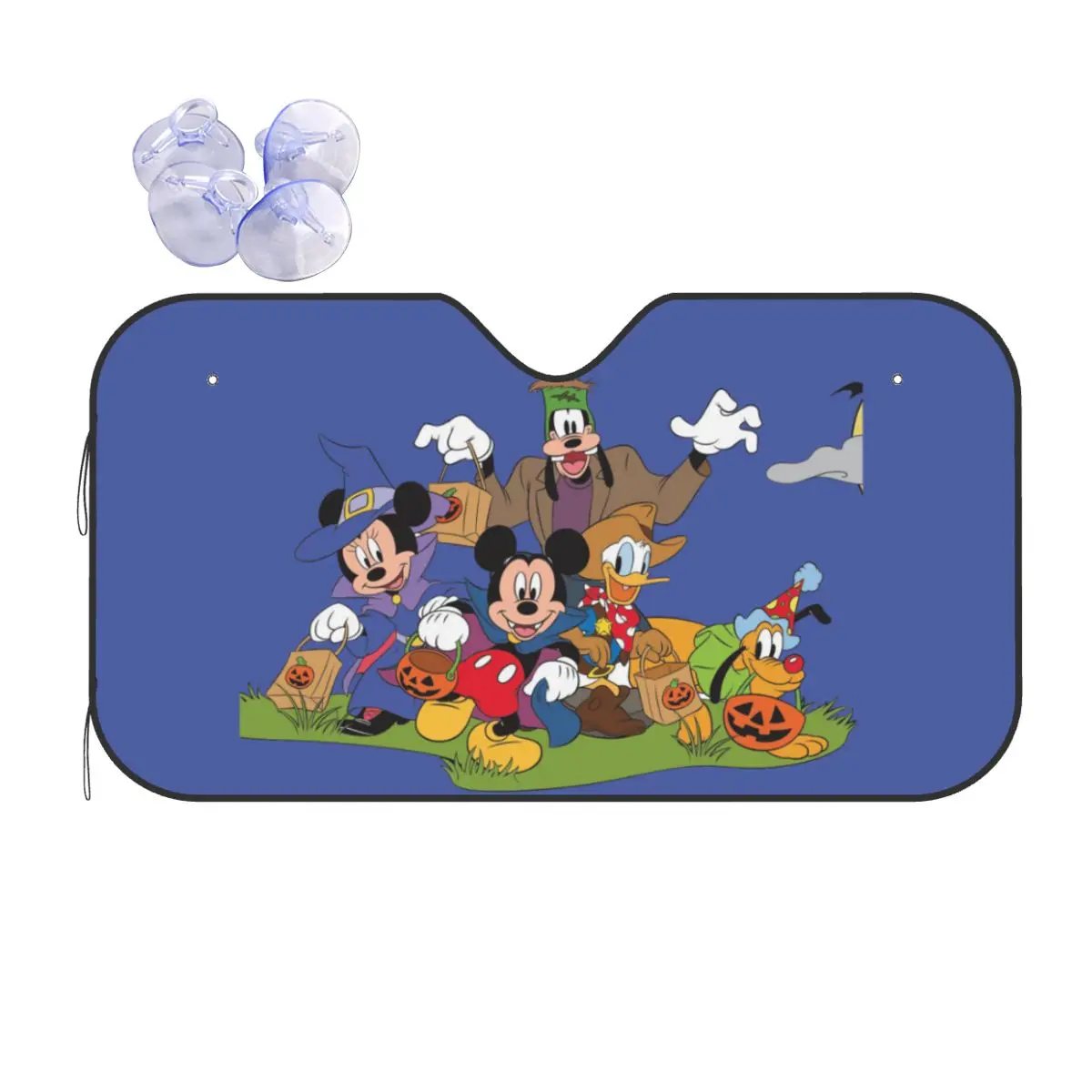 

Custom Halloween Goofy And Mickey Mouse Car Windshield Sunshade Front Windshield Sun Shade Visor