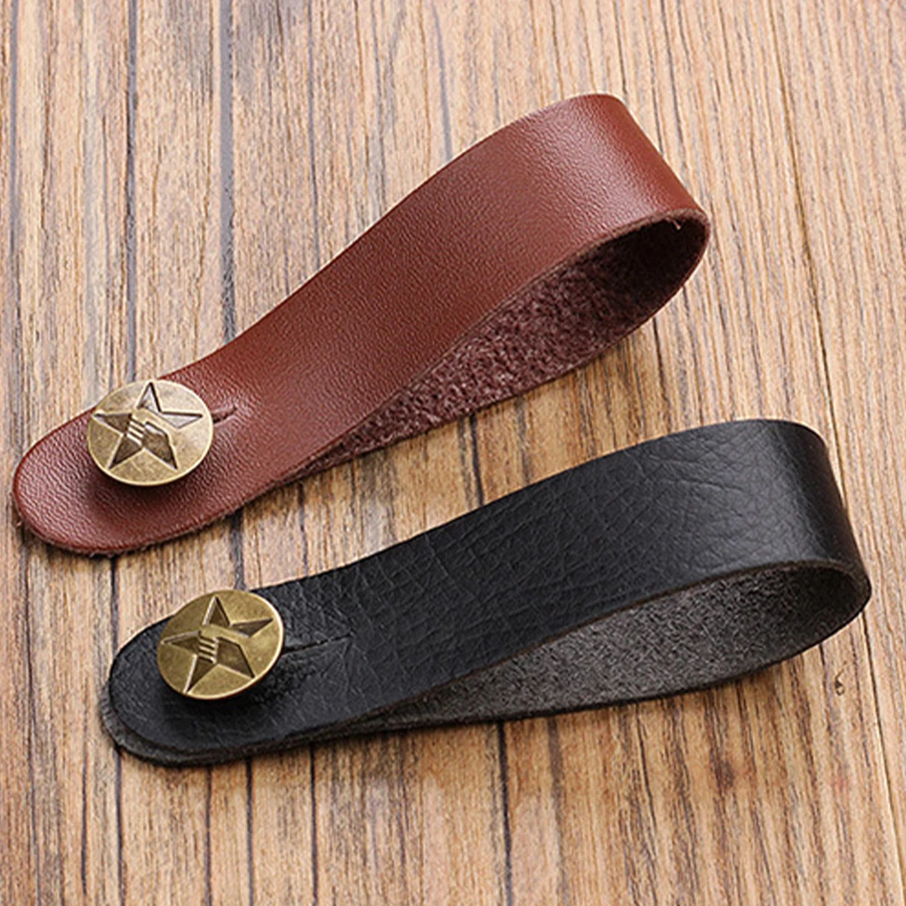 

4pcs Guitar Headstock Strap Durable PU Suitable Guitars Bass Electronic Creative Neck Straps Practical Accessories Portable Tie