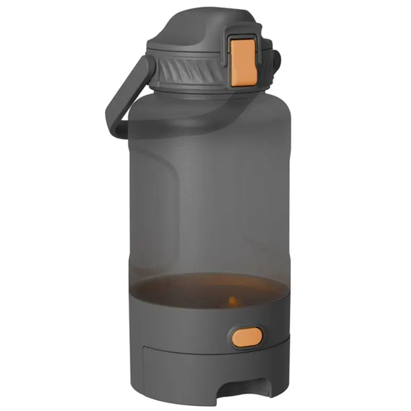 

ABJN-Portable Leakproof Outdoor Pet Water Bottle With Handle For Travel Trips Water Dispenser Must Have For Pets Black