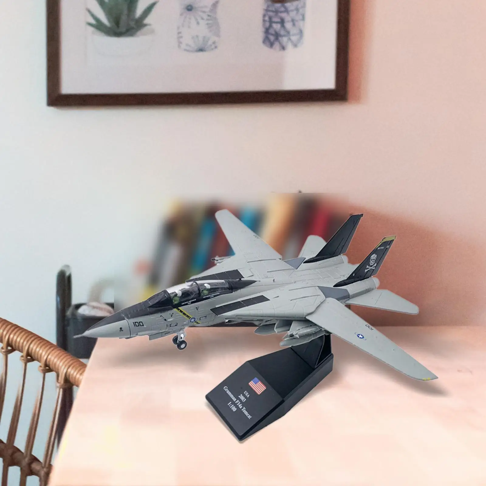 2023 Hot 1/100 Alloy Aircraft Model F14 Fighter Display Diecast Metal For Table Kids Toy Birthday Gifts Children Toy Collection