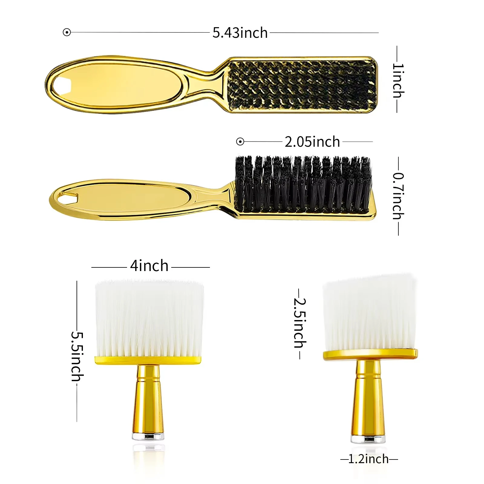 Pro Barber Brush Set Salon Hairdresser Clean Brushes Neck Duster Brush Clipper Cleaning Hairbrush Barbershop Styling Supplies