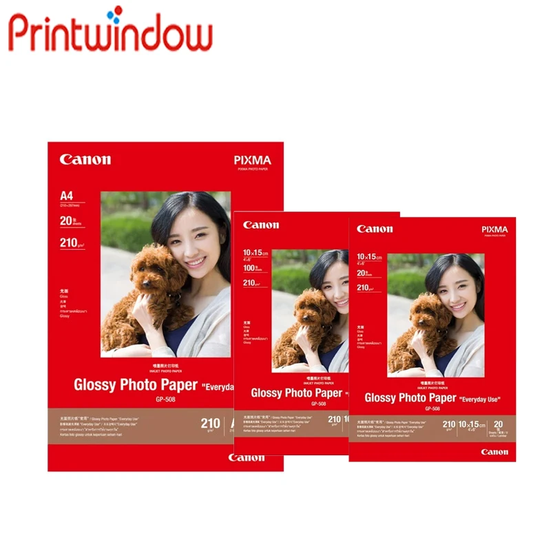 Original New GP-508 Glossy Photo Paper For Canon A4 A6 6 Inches Inkjet Printers High Quality