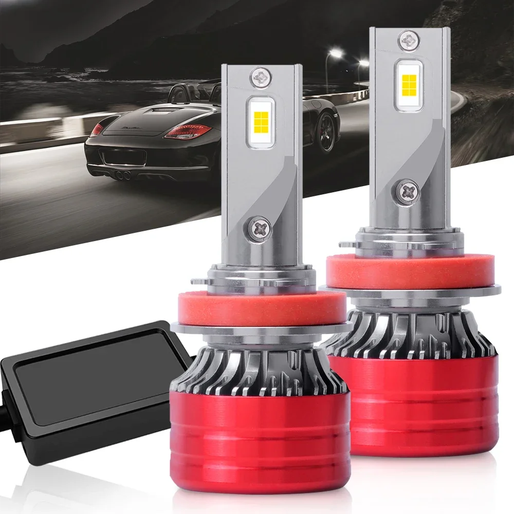 

2pcs Car Headlight Auto Headlamp 6000K White H4 H7 H1 HB3 HB4 9005 9006 H8 H11 H9 H16(JP) 9007 9004 HB1 HB5 H13 9008 Led Bulbs