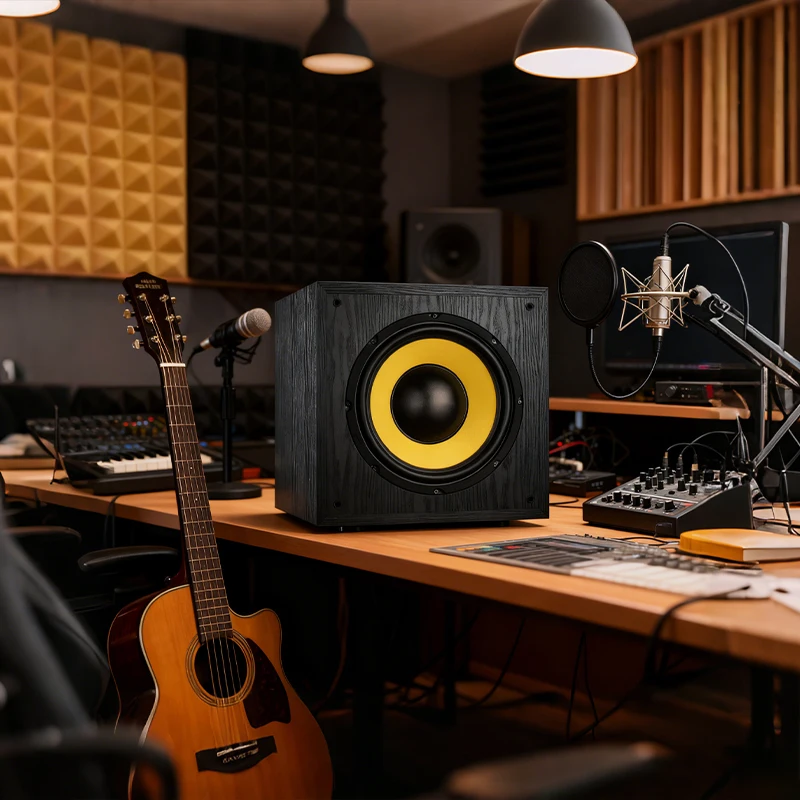 

Активный динамик 100/120 Вт, 10/12 дюймов, сабвуфер, 5 Ом, звуковая коробка, Hi-Fi, деревянная аудиосистема, толщина 36 мм, передняя плата для домашнего кинотеатра DJ, студии