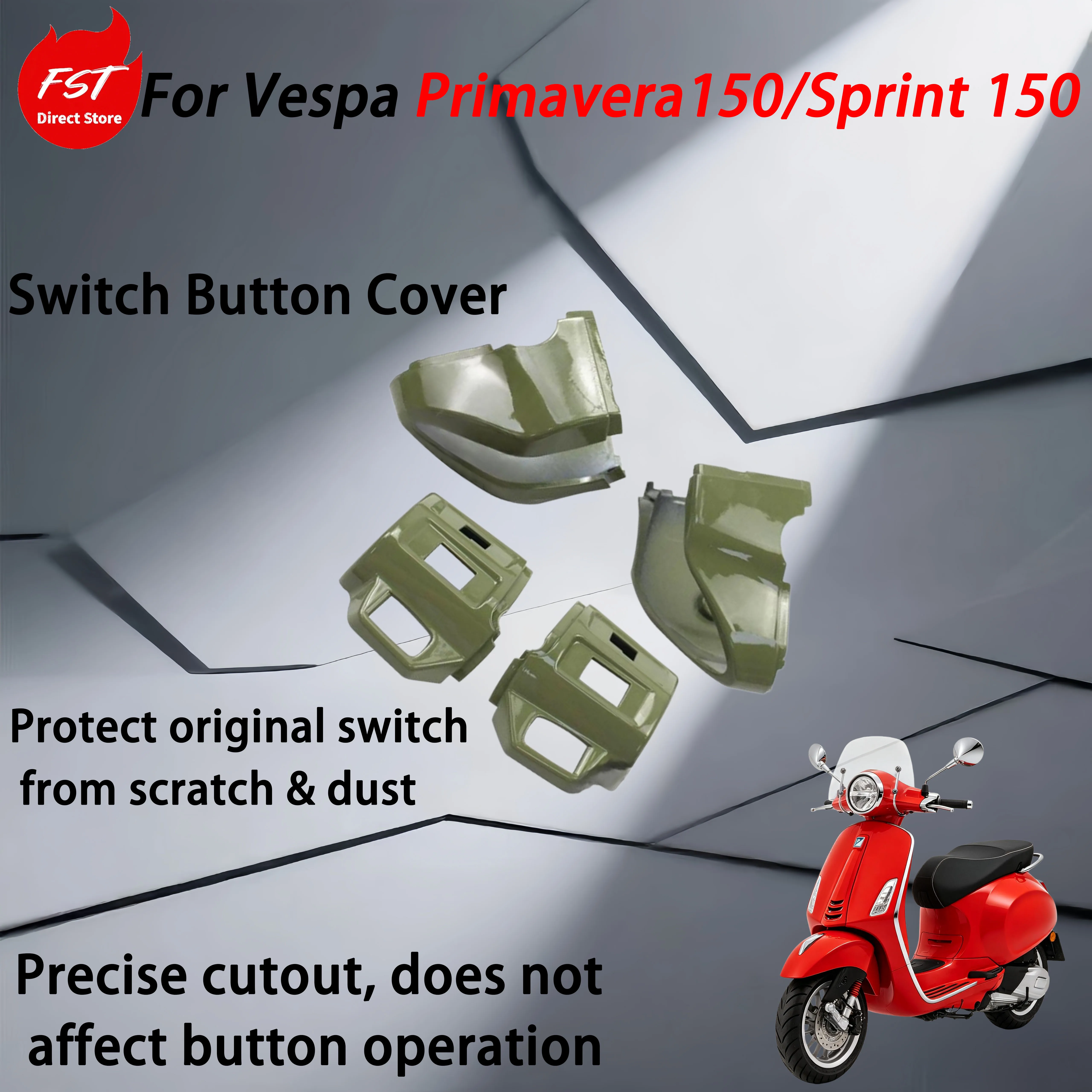 For Vespa Primavera 150/Sprint 150 modification accessories, key switch housing, headlight direction light switch assembly