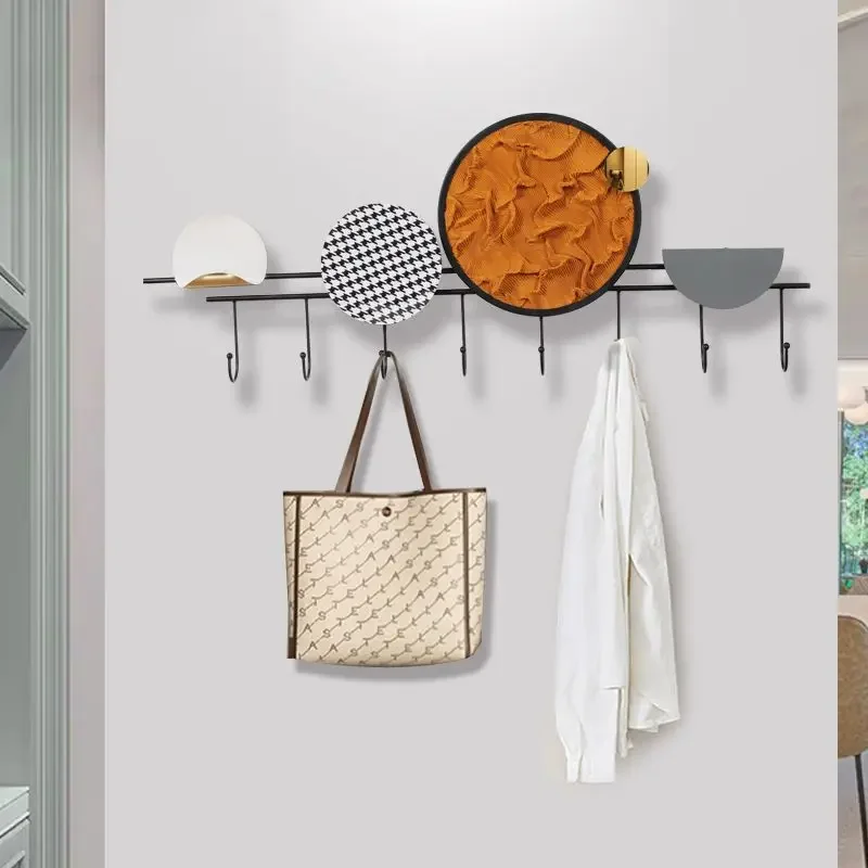 Hat Holder Modern Coat Rack Bag Organizer Shelf Wall Creative Clothes Racks Aesthetic Metal Tendedero De Ropa Home Furniture